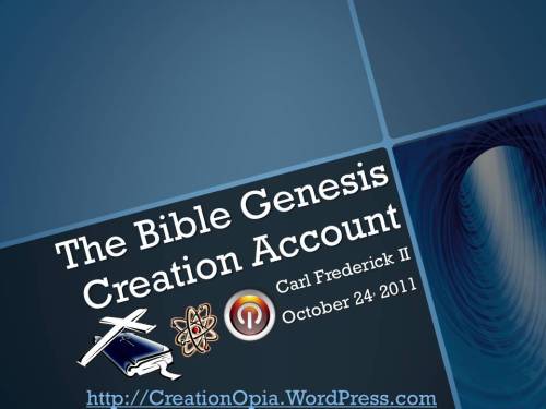 Bible Genesis Creation Account
